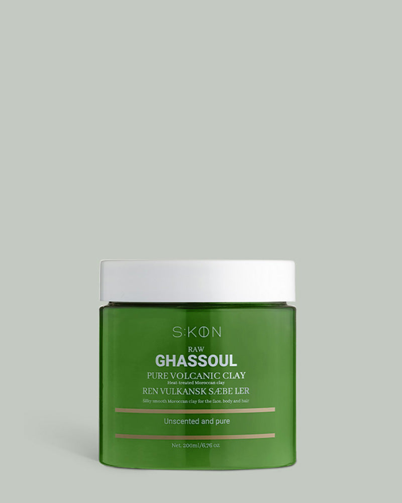 Ler maske- Ghassoul sæbeler/ 200 ML - S:KØN Skincare