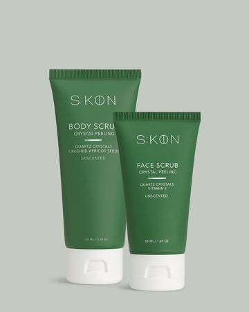 Ansigts og Body Scrub sæt - Crystal Peeling - S:KØN Skincare